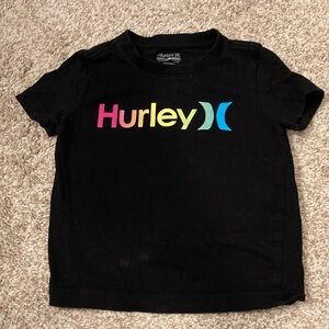 4 for $9 Hurley Kids Black Tee with Colorful Logo